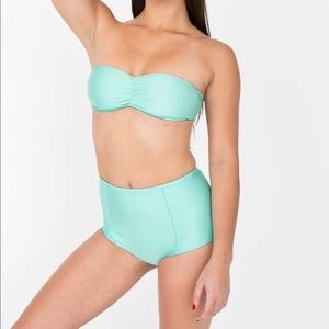 SOLD American Apparel Bandeau and High Waist Bikini